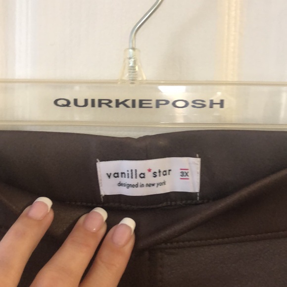 Vanilla Star Leather Like Jagging‘s size 3X New with tags, mint condition 10/10 - Picture 4 of 10